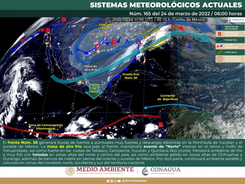 Cielo despejado y ambiente cálido en Sonora