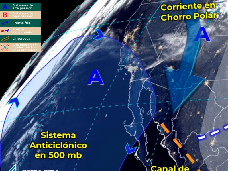 Cielo despejado y medio nublado para Sonora