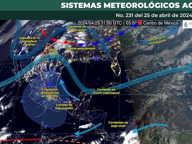 Cielo medio nublado, con ambiente caluroso, pronóstico para Toluca