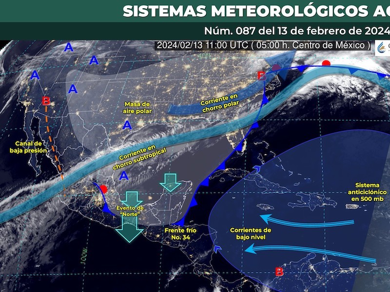 Cielo medio nublado, con clima cálido, pronóstico para Toluca