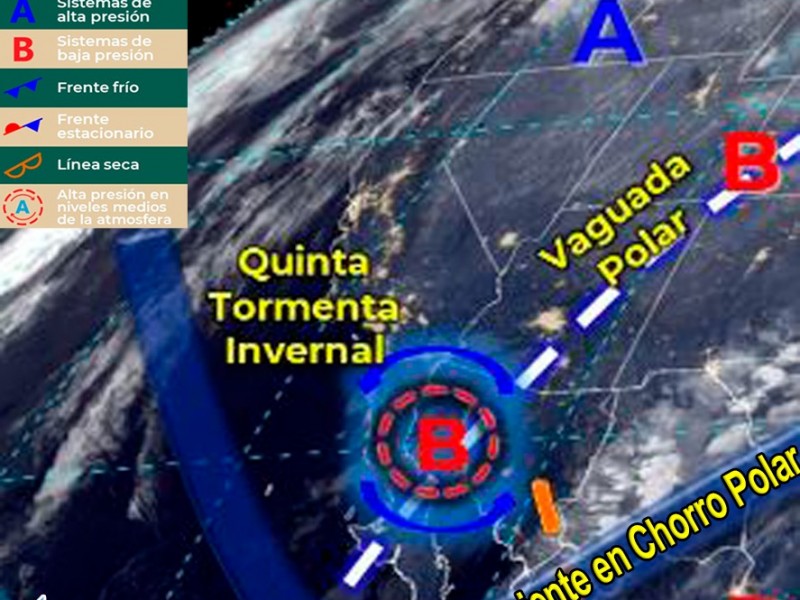 Cielo medio nublado con probabilidad de lluvias