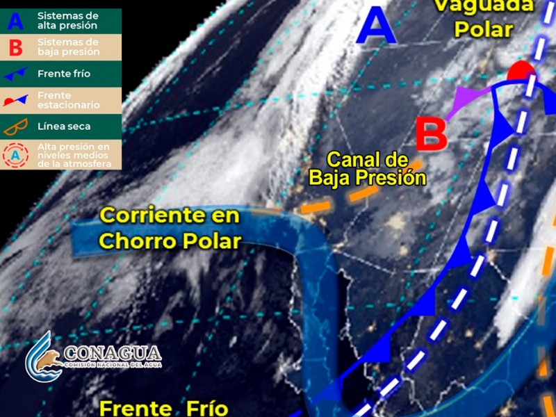 Cielo nublado a medio nublado en Sonora