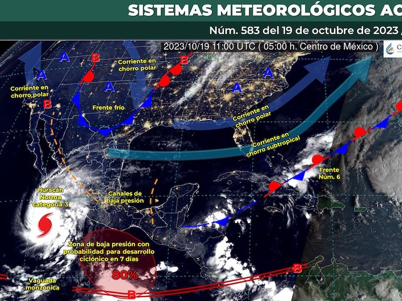 Cielo nublado, pronóstico del clima para el valle de Toluca