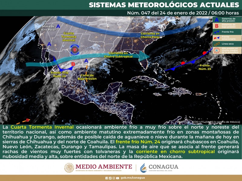 Cielo  seminublado y amaneceres frescos en Sonora