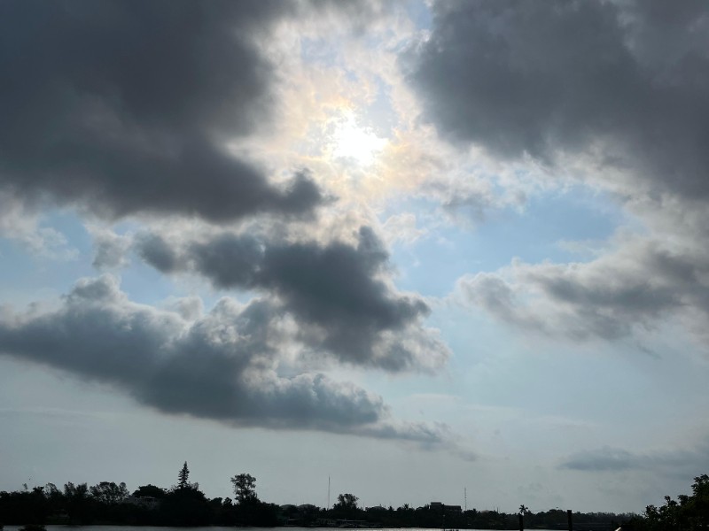 Cielo nublado y calor en zona norte de Veracruz