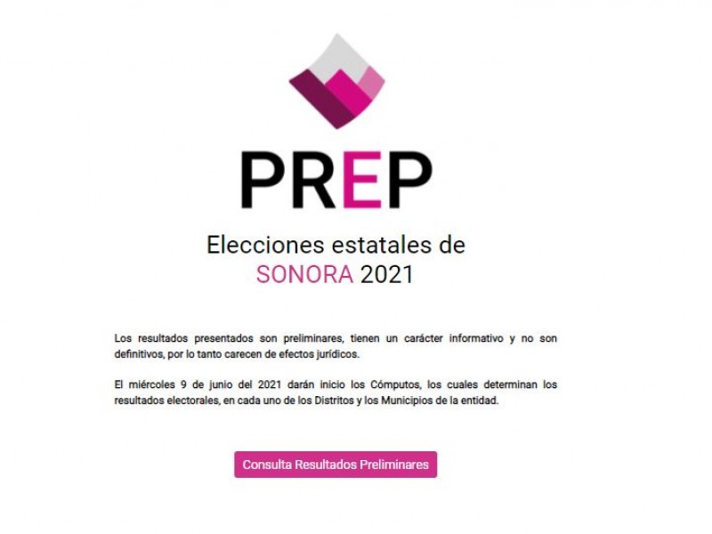 Cierra el PREP Sonora al 100%