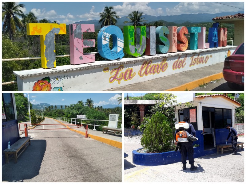 Cierran acceso a Tequisistlán; reportan 42 contagios locales de Covid-19