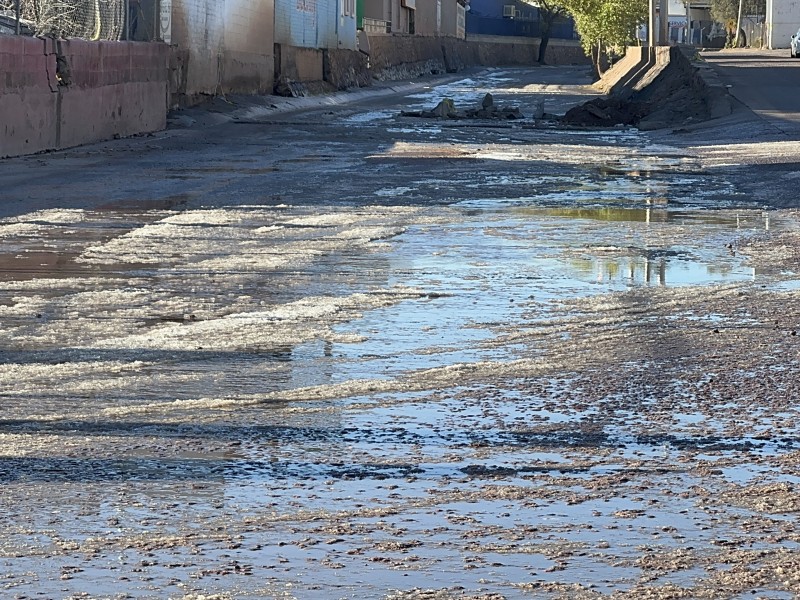 Cierran algunas calles por congelamiento