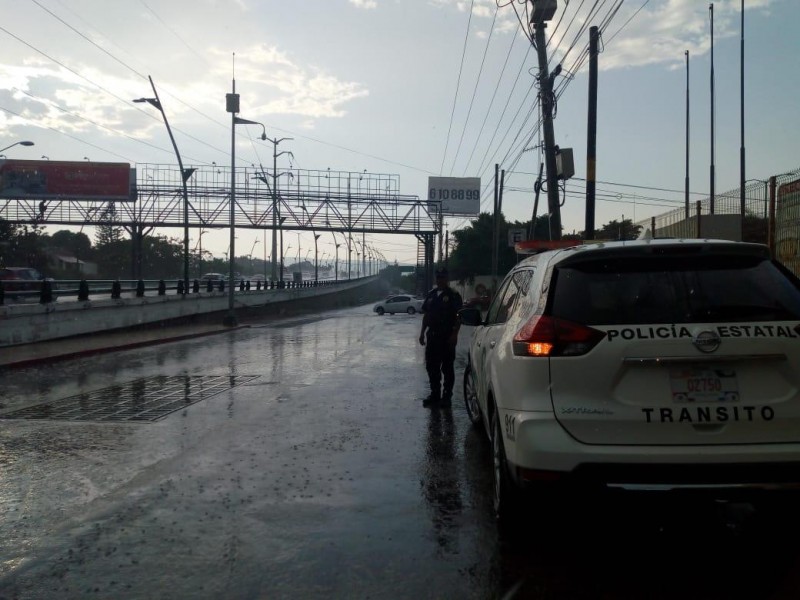 Cierran circulación por lluvias en Tuxtla Gutiérrez