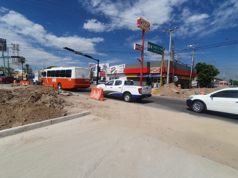 Cierran dos tramos viales por obras de rehabilitación