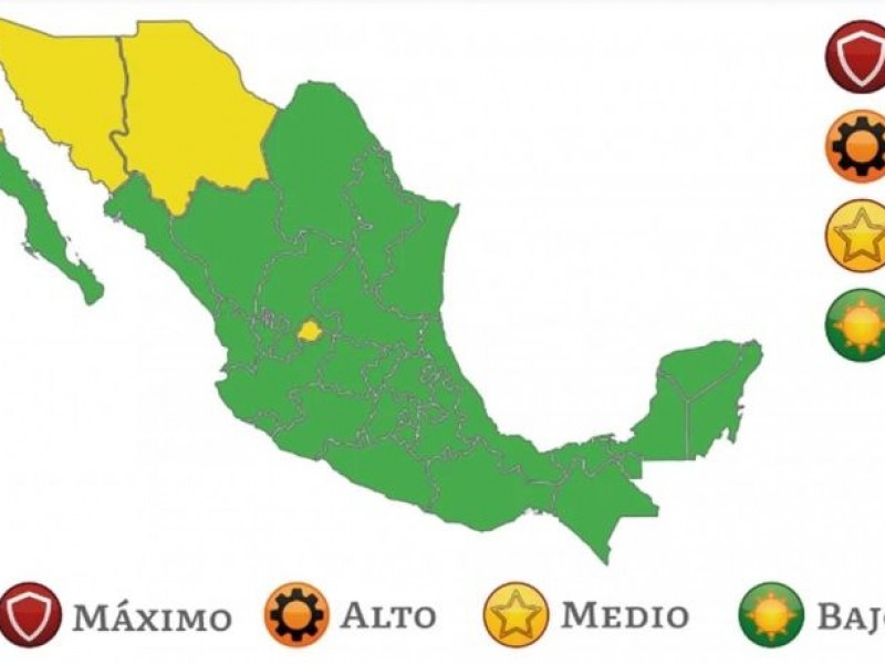 Cierran el año 28 estados en semaforo epidemiológico verde