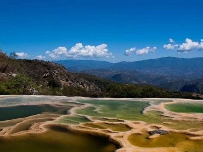 Cierran la zona turística Hierve el agua en Oaxaca