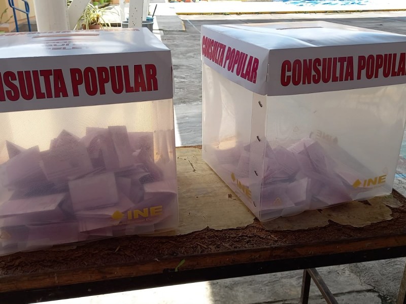 Cierran mesas receptoras de la consulta popular