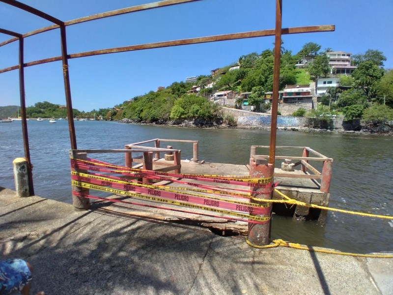 Cierran muelle de carga de la Capitanía de Puerto