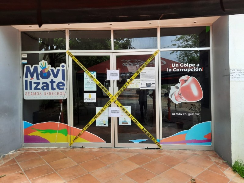 Cierran oficinas de movilidad en Manzanillo por contagios covid