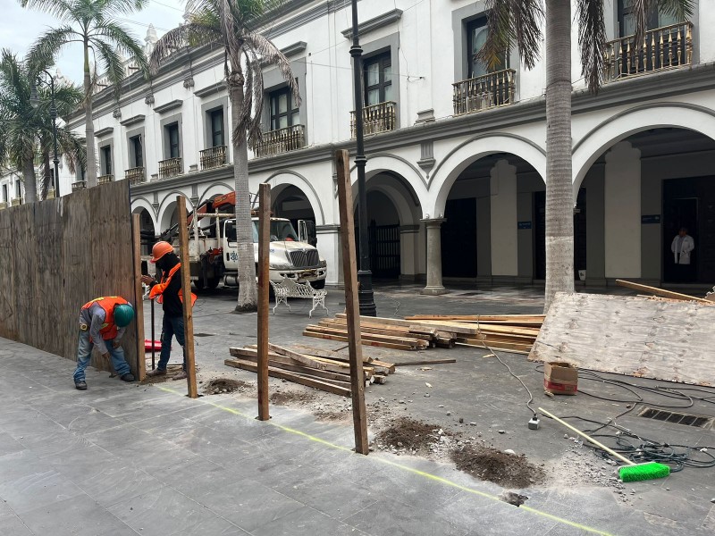 Cierran parte de calle Lerdo por trabajos de remodelación