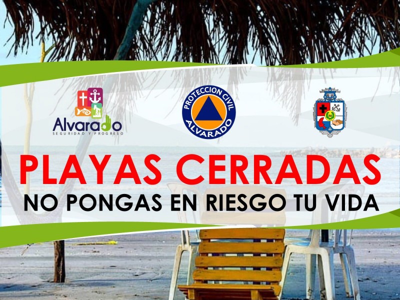 Cierran playas de Alvarado como medida de prevención