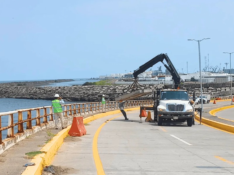 Cierran puente a San Juan de Ulúa por trabajos de mantenimiento