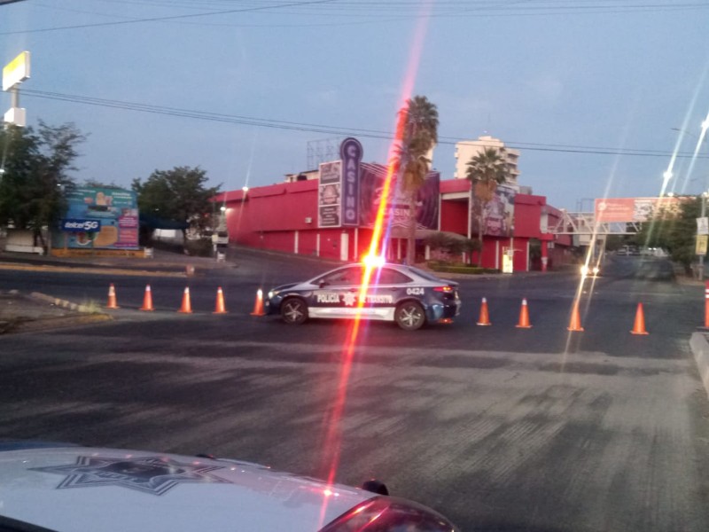 Cierran tramo de avenida Zapata por trabajos de JAPAC