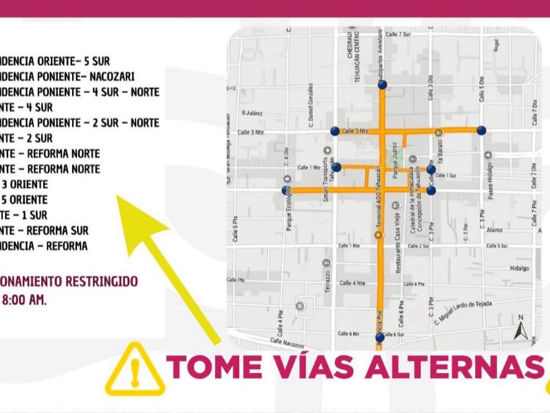 Cierre de calles genera molestia y caos vial: 