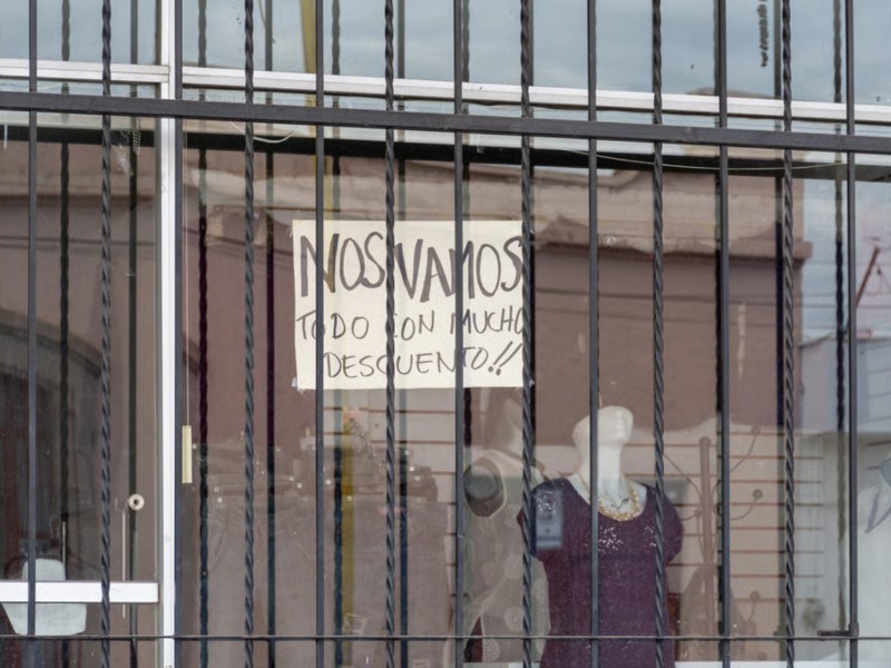 Cierre de comercios ponen en riego más empleos en la capital