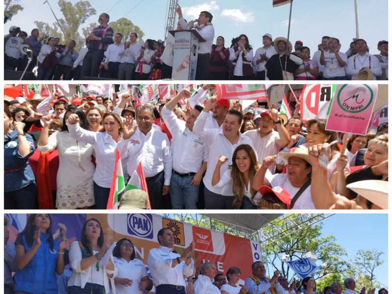 Cierres de campaña de aspirantes a Casa Puebla