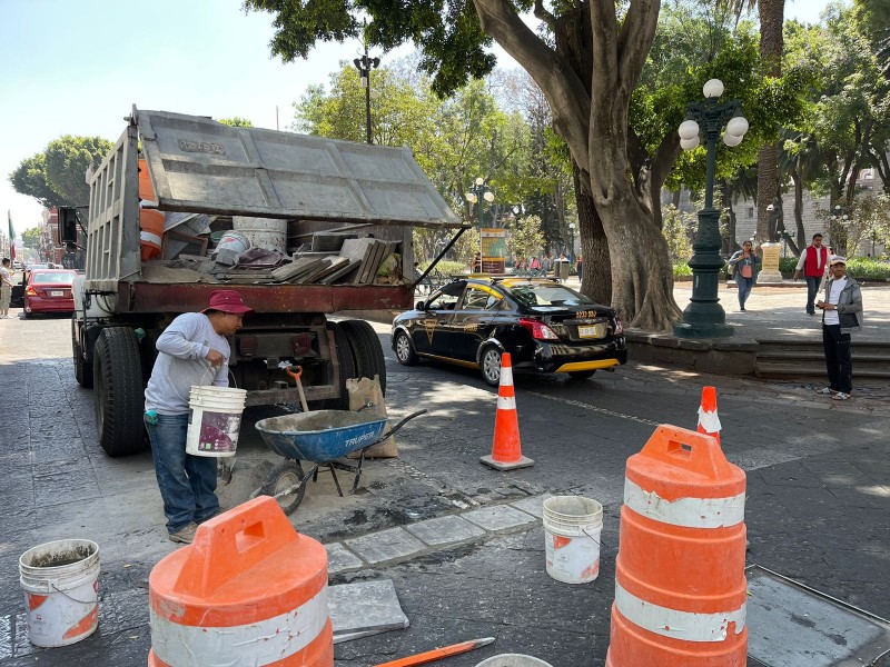 Cierres parciales en calles del centro histórico por obras