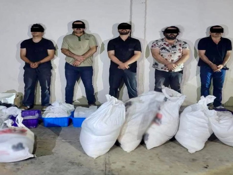 Cinco detenidos y 300 kilos de droga fueron asegurados en Guamúchil