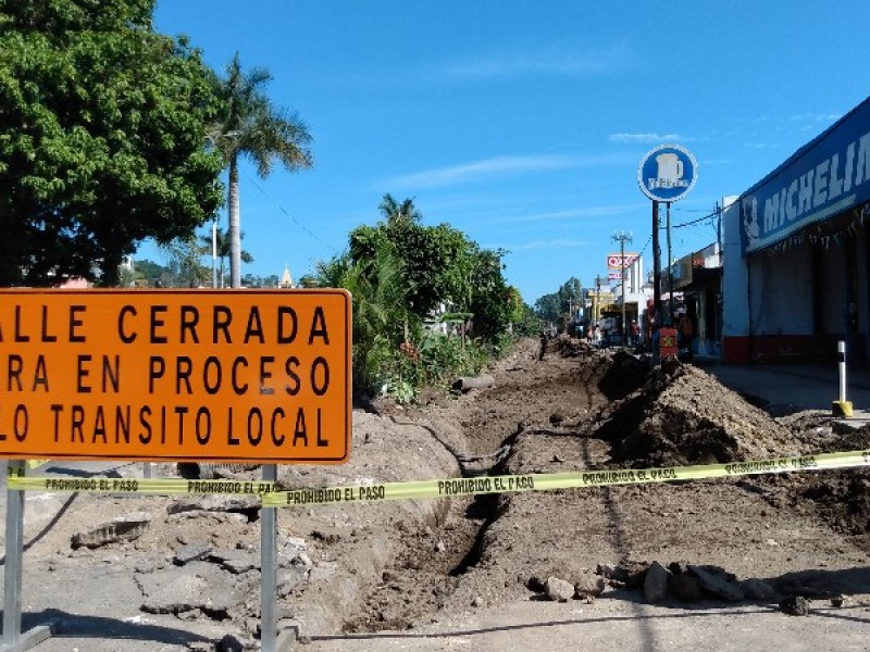 Cinco meses tardarán obras de Av. México