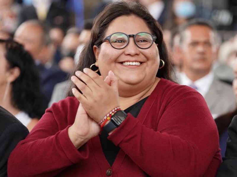 Citlalli Hernández, titular de Secretaría de las Mujeres con Sheinbaum