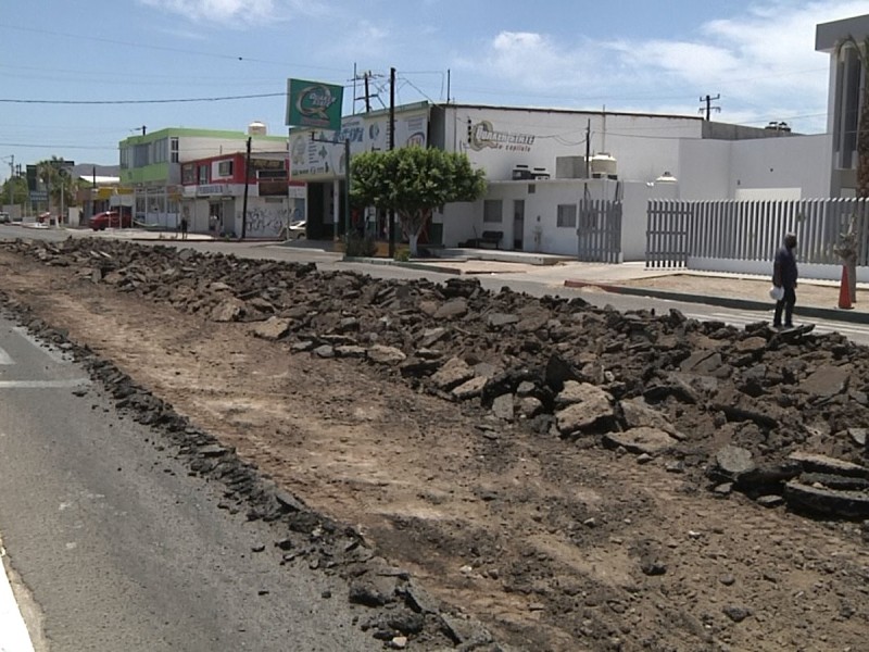 Ciudadanos de La Paz molestos por tantas obras de pavimentacion