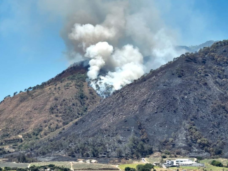 Ciudadanos de Xalisco comienzan a sentir malestares por incendio forestal