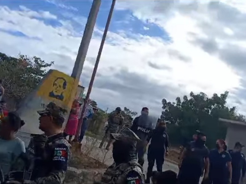 Ciudadanos exigían agua; denuncian agresiones de Policía Municipal y MARINA