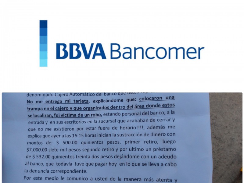 Ciudadanos impotentes ante anomalías bancarias en Salina Cruz