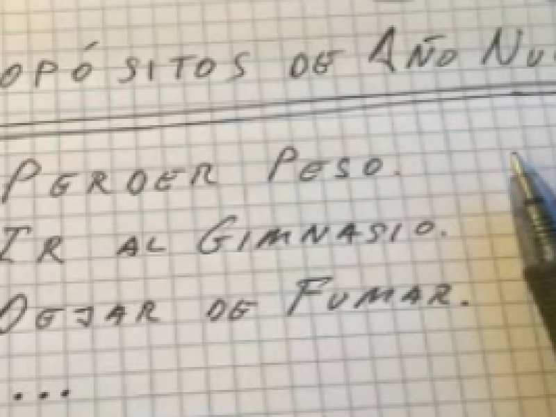 Ciudadanos preparan propósitos de año nuevo