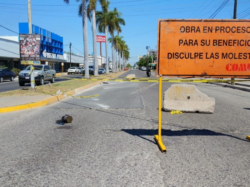 Ciudadanos se quejan de mala señalización en obras