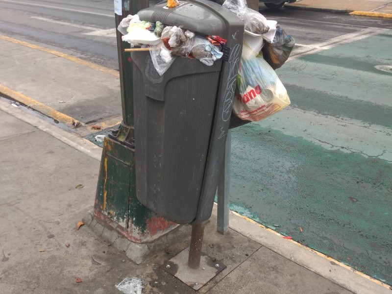 Ciudadanos sin cultura ambiental; tiran basura en calles