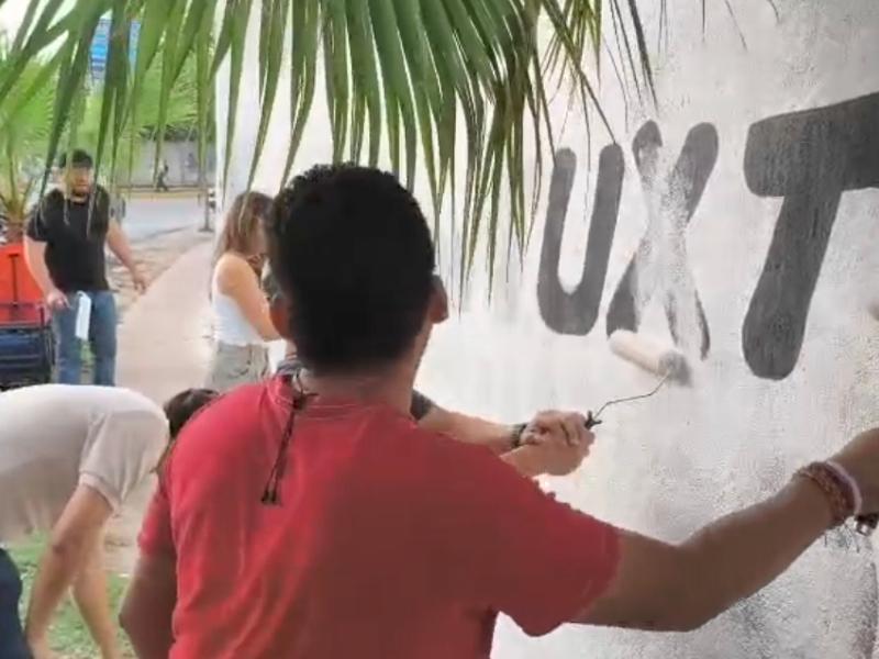 Ciudadanía retira propaganda electoral anticipada, por contaminación visual
