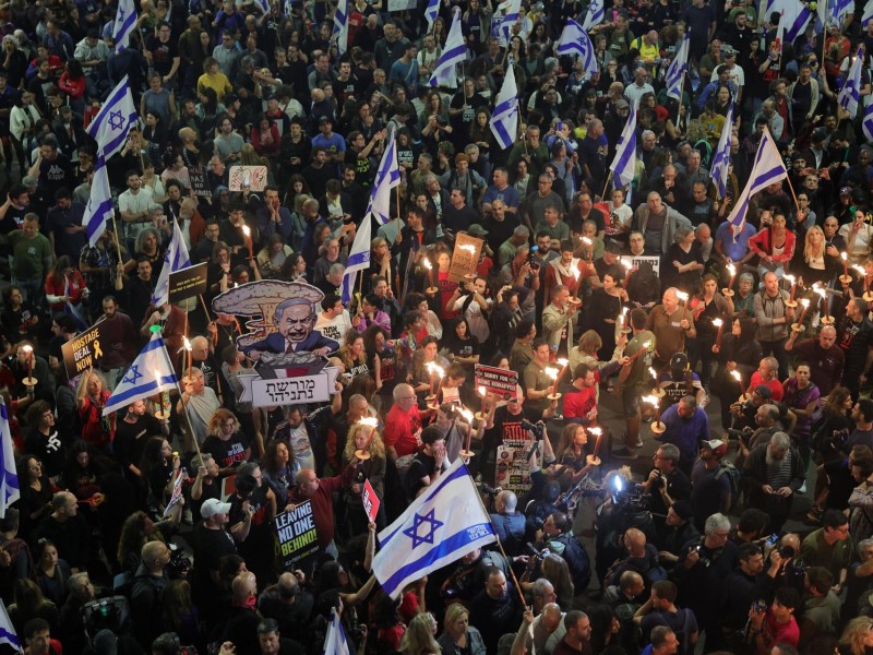 Claman en Tel Aviv por liberación de rehenes y elecciones