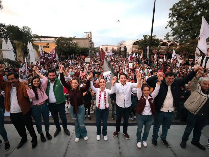 Claudia Sheinbaum se reunió con simpatizantes en Tonalá