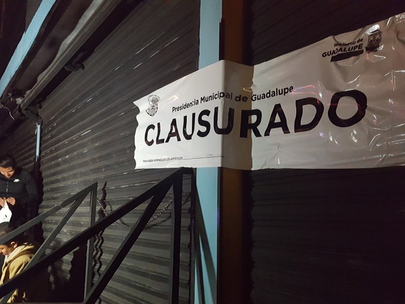 Clausura municipio La Sensacional