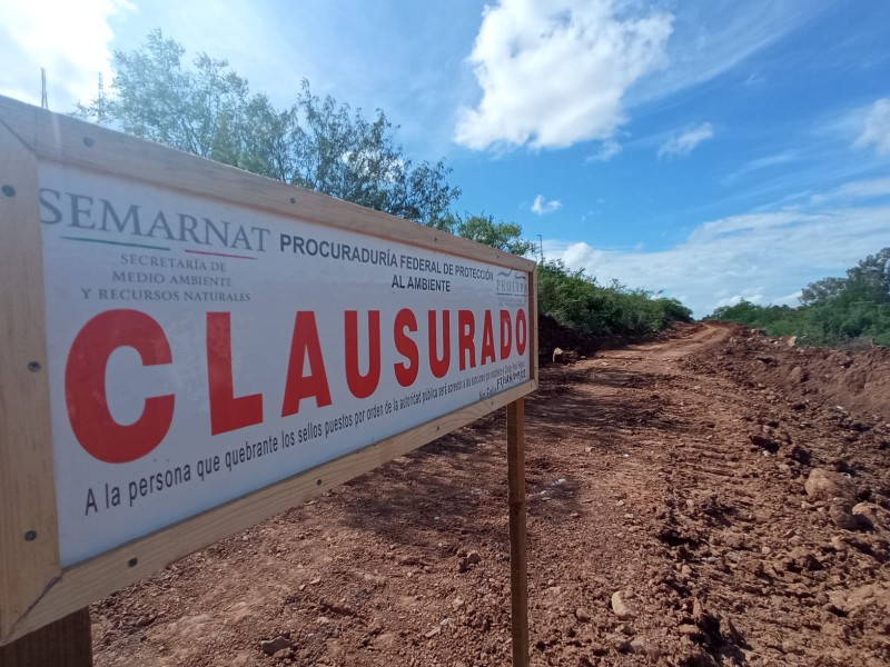 Clausura PROFEPA obra en el cerro 