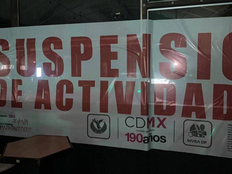 Clausuran 58 establecimientos mercantiles CDMX