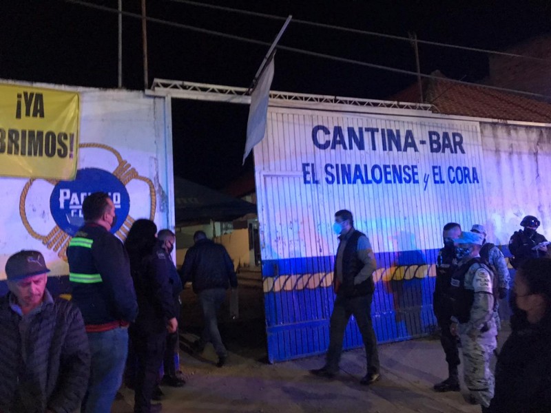 Clausuran cantina durante operativo COVID-19