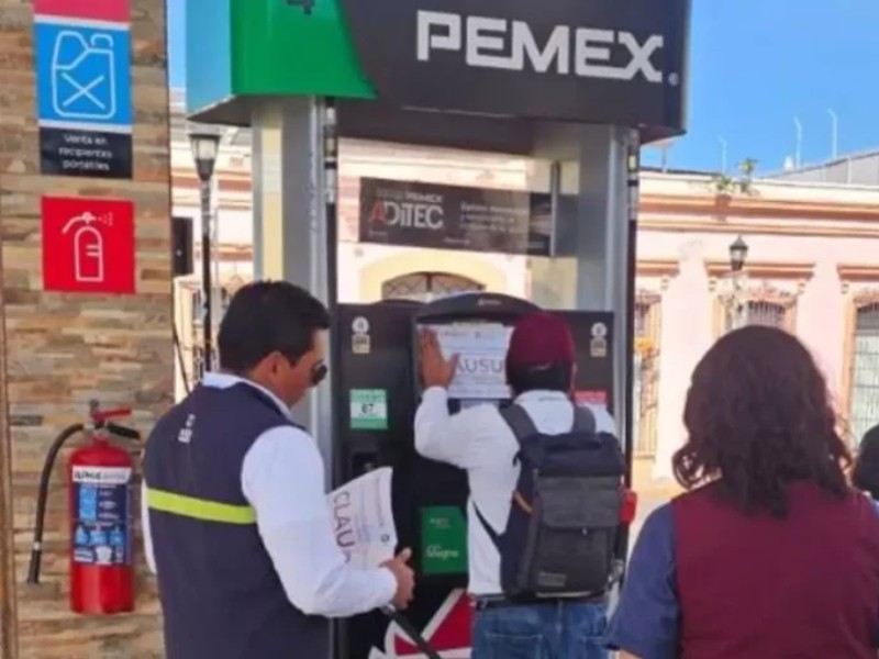 Clausuran cinco gasolineras por irregularidades en Oaxaca