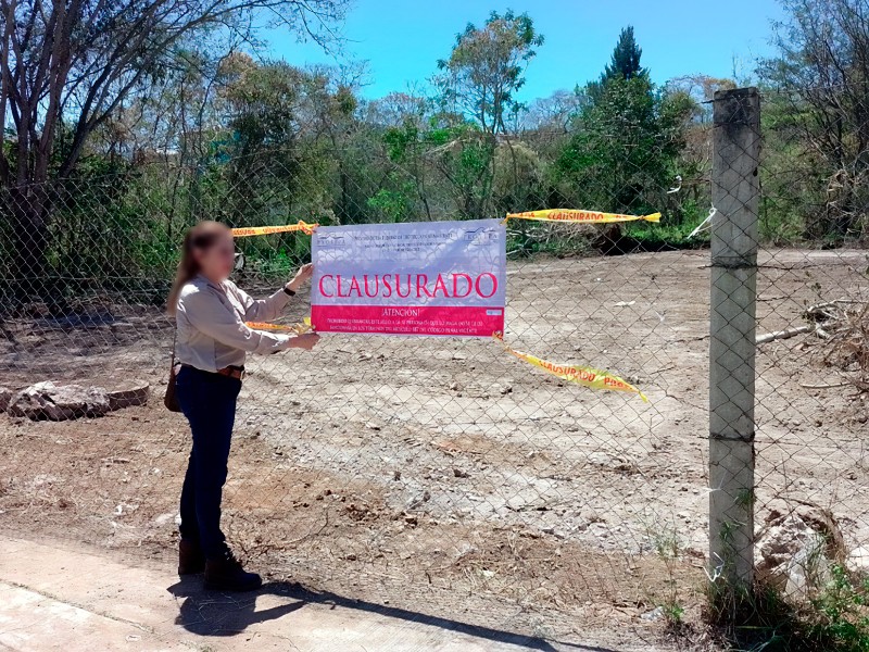 Clausuran obra en humedal por daño ambiental en Xalapa
