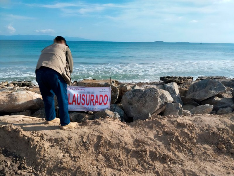 Clausuran obras ilegales en Punta de Mita, Nayarit