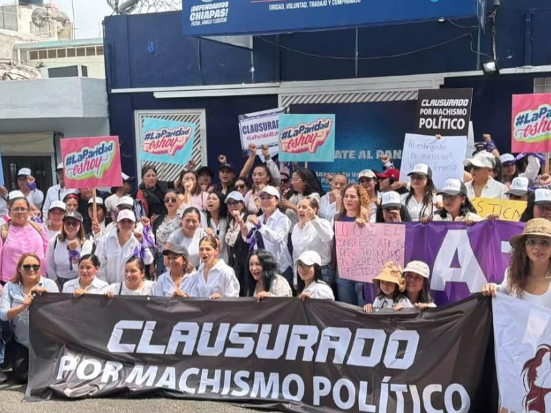 Clausuran oficinas del Partido Acción Nacional Chiapas por 
