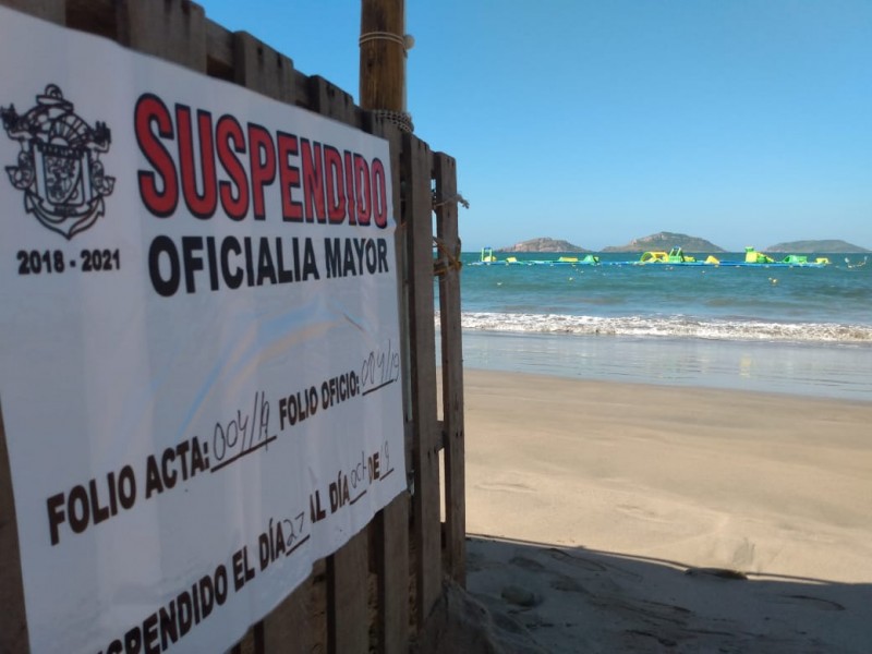 Clausuran otra  vez parque acuático en Mazatlán