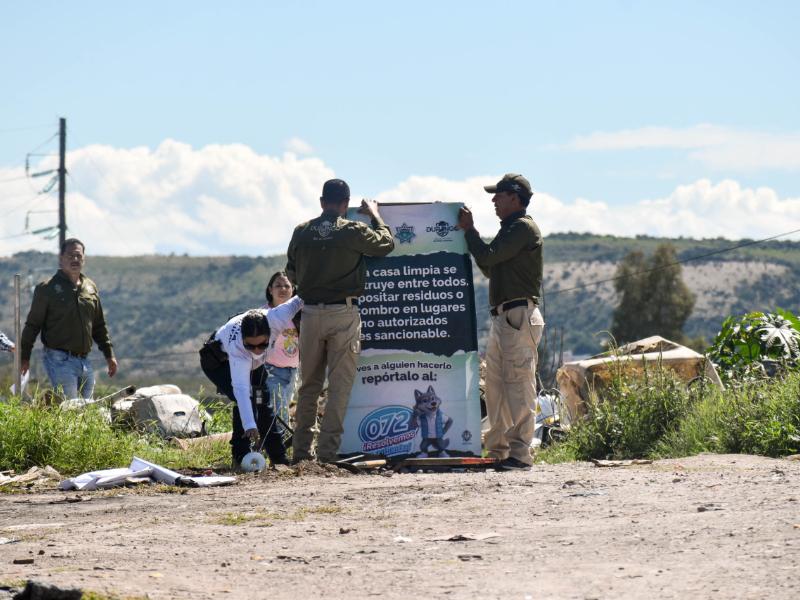Clausuran por segunda vez tiradero clandestino en El Conejo.